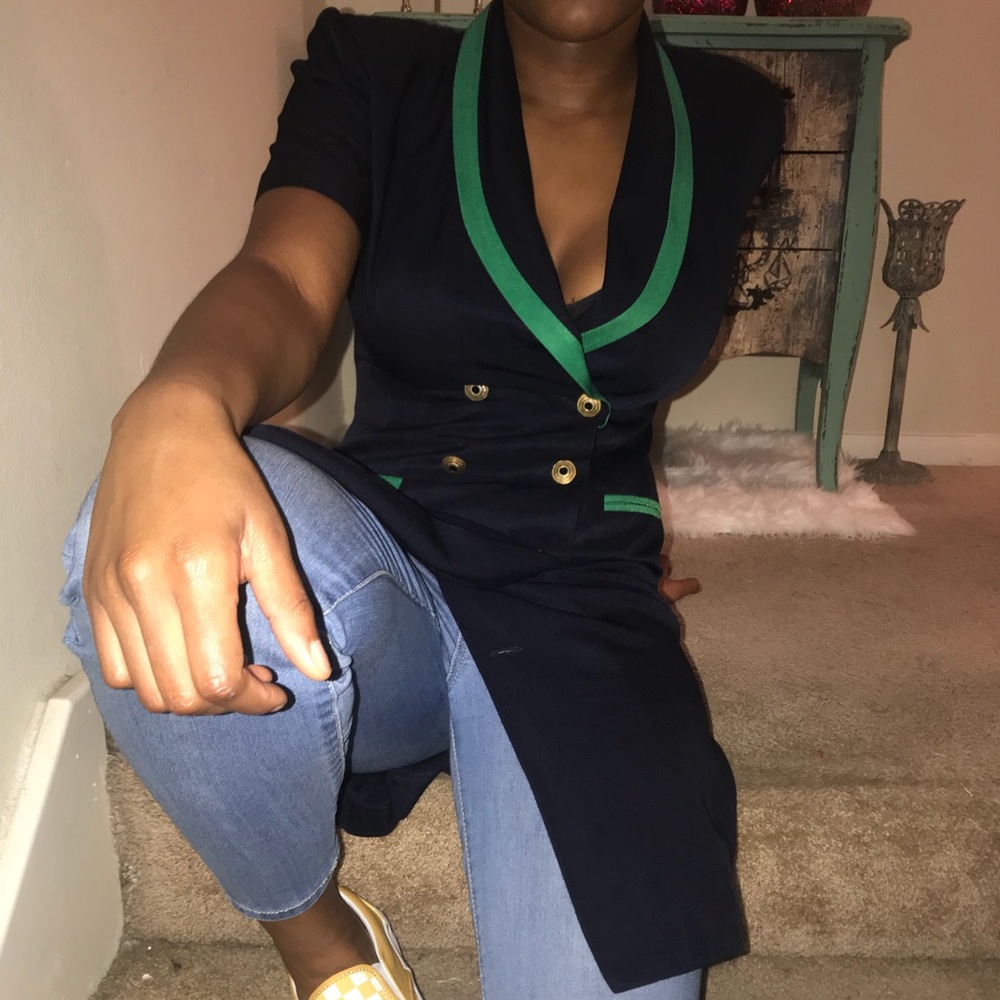 Vintage blazer dress jacket Top